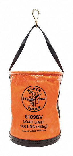 Bucket Bag Vinyl Straight Wall Orange