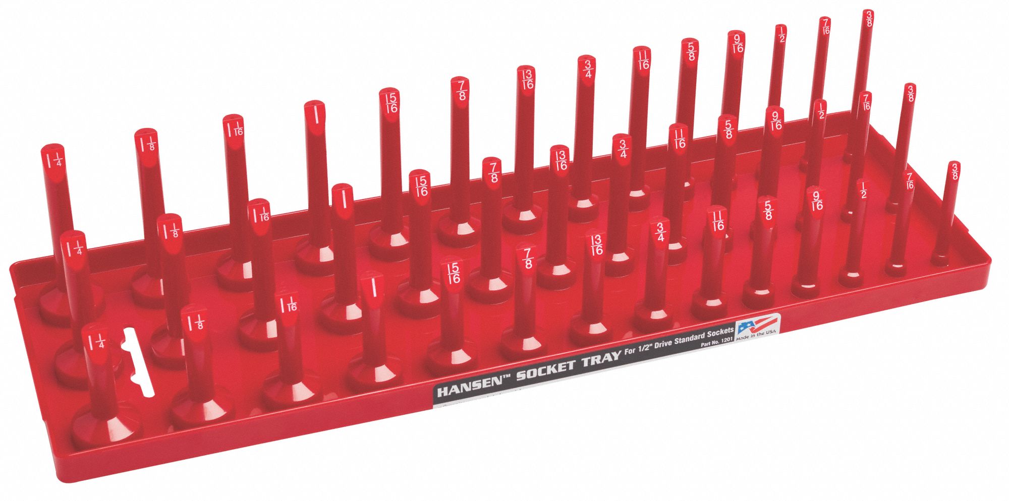 SocketTray Red Plastic 311/16in 1PK