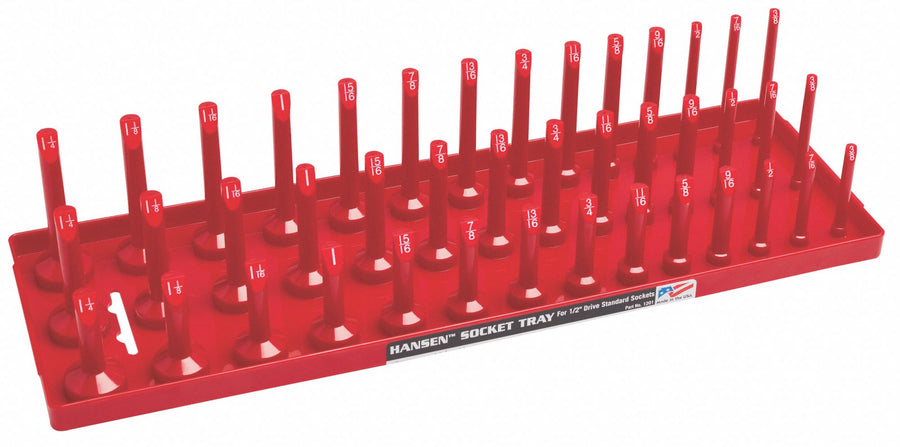 SocketTray Red Plastic 311/16in 1PK