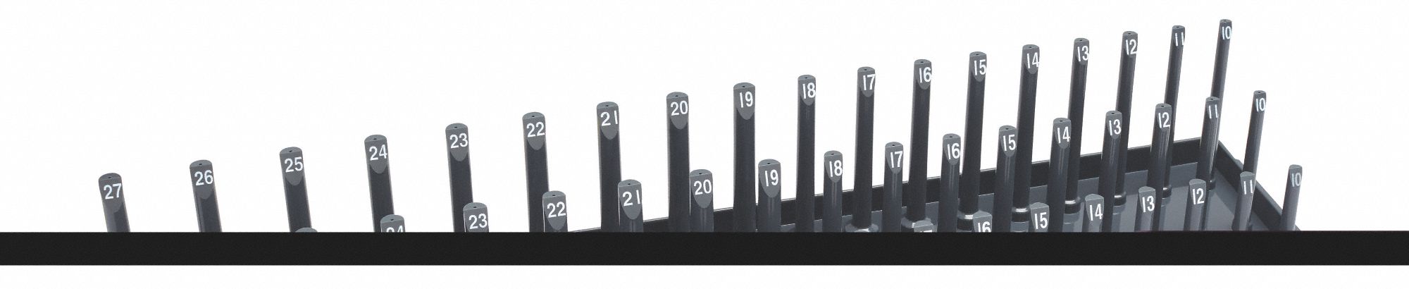 SocketTray Gray Plastic 311/16in 1PK