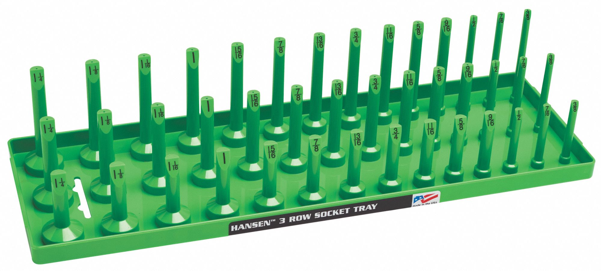 SocketTray Green Plastic 311/16in 1PK