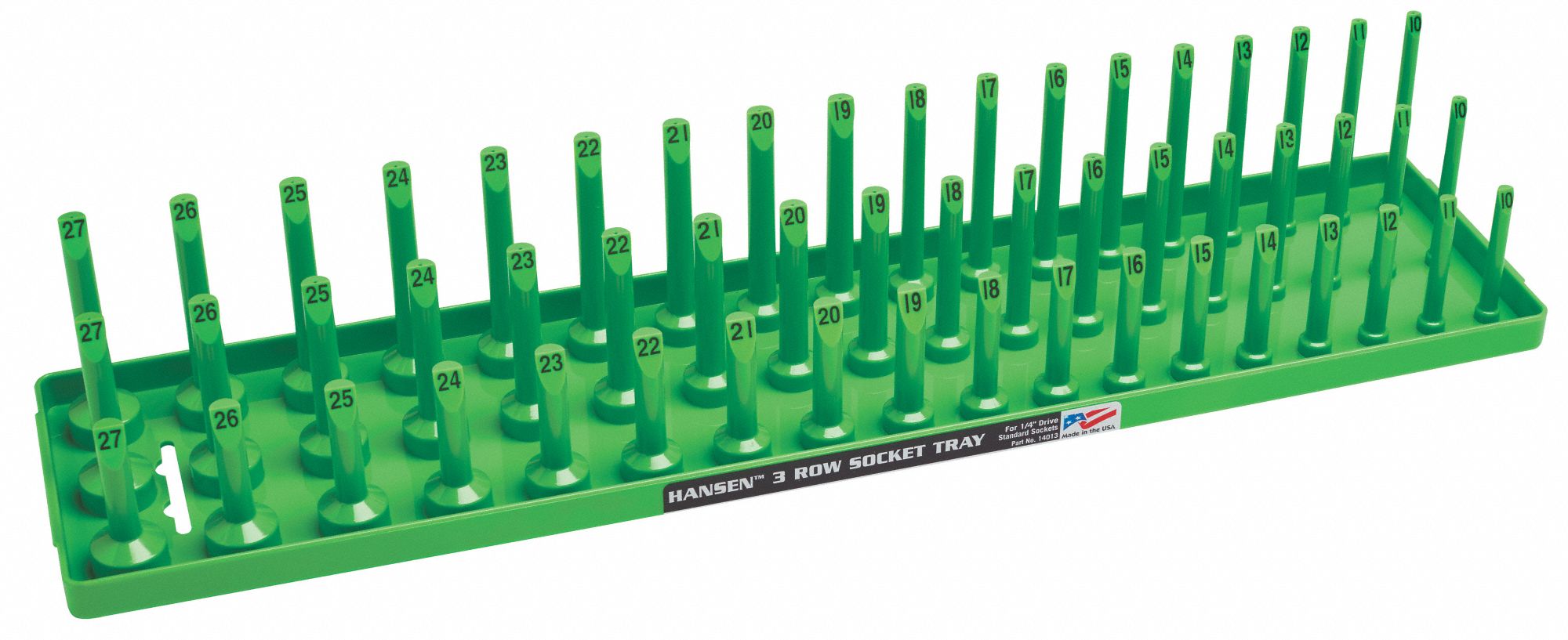 SocketTray Green Plastic 311/16in 1PK