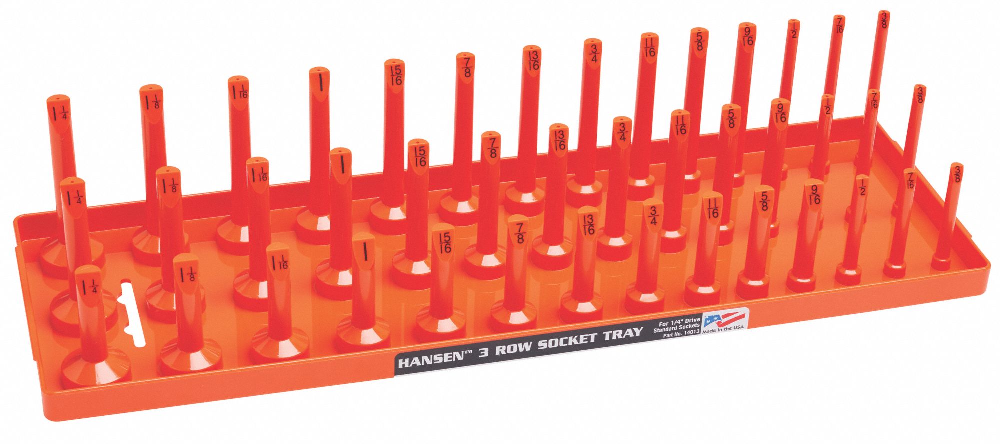 SocketTray Orange Plastic 311/16in 1PK