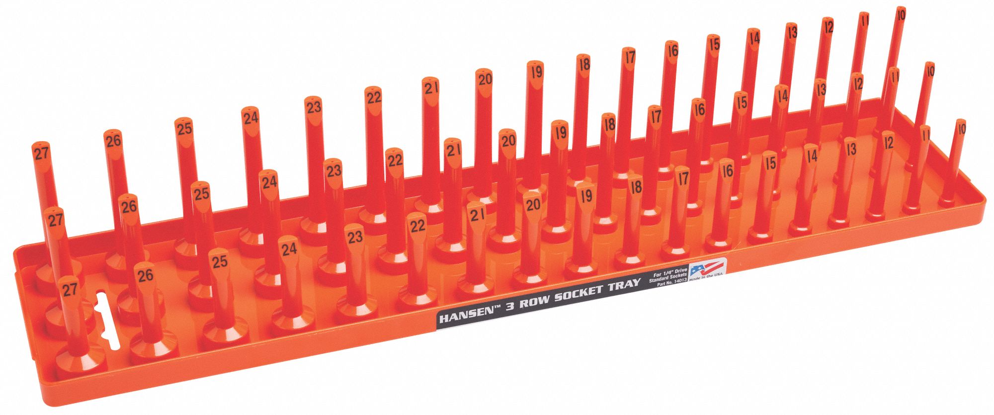 SocketTray Orange Plastic 311/16in 1PK