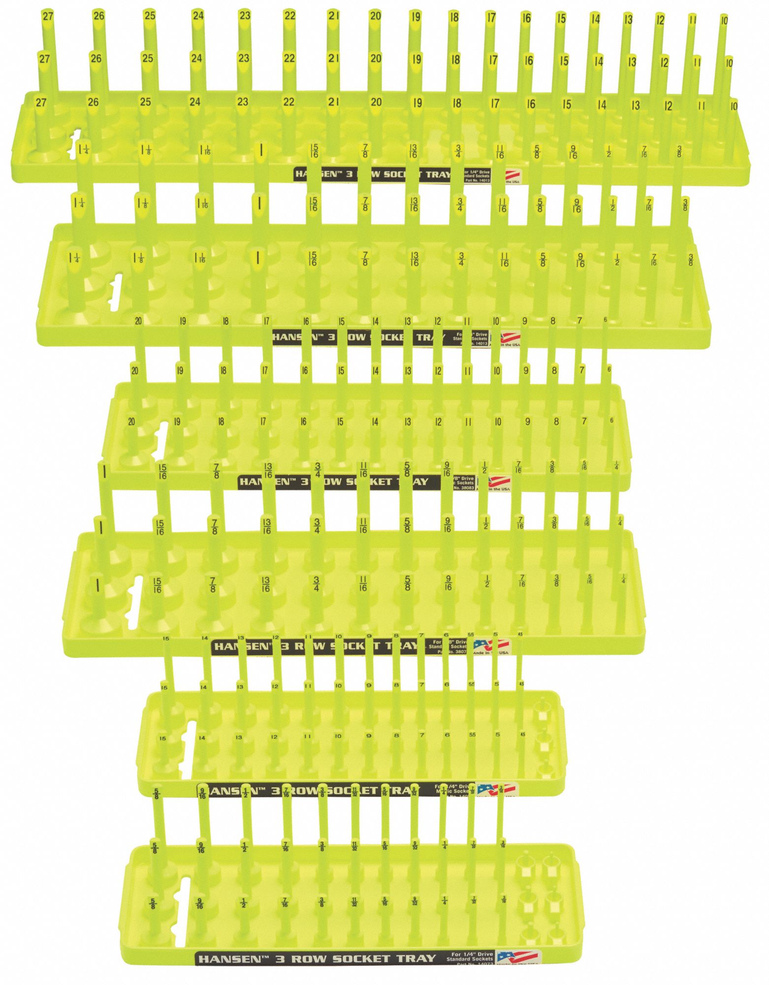 SocketTray Yellow Plastic 41/4in 1PK