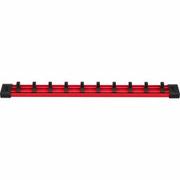 SocketRail Blk Red Plastic 1313/16in 1PK