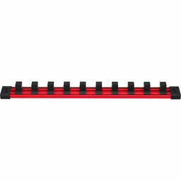 SocketRail Blk Red Plastic 1313/16in 1PK