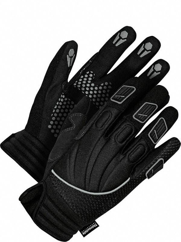 VF Lthr Gloves Blk/W/Y M 61JZ20 PR