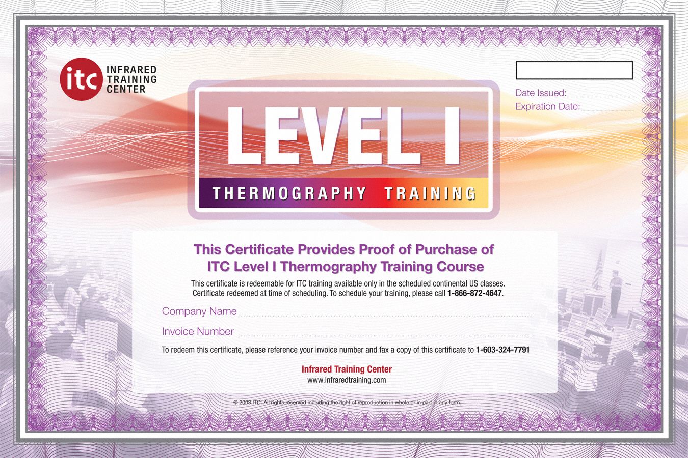 Level I Electrical Thermography Cert