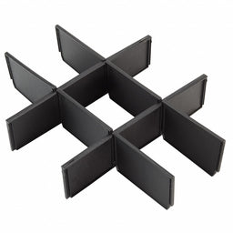 DrawerDividerKit 3inx165/16in Black 1PK