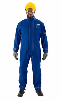 K3046 Coverall Nomex Blue L Hook-and-Loop