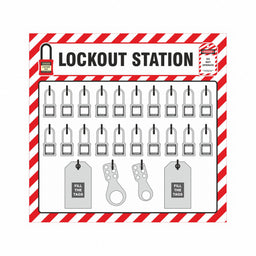 Lockout Tagout Shadow Board 22 H 23 W