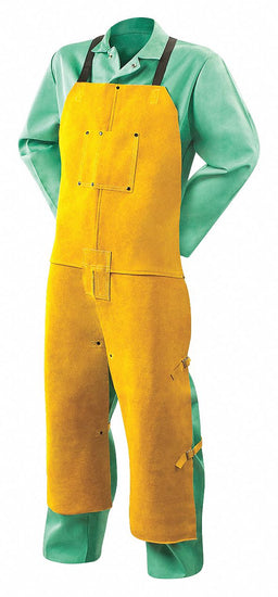 Cowhide Welding Split Leg Bib Apron 48