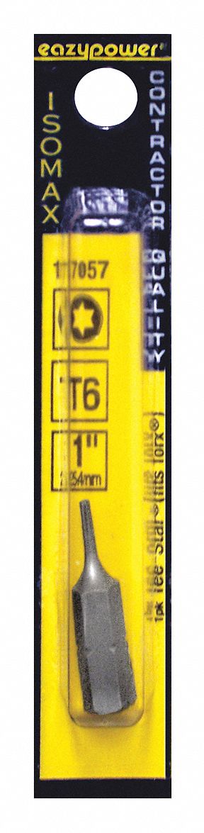 Tee Star Insert Bit T6 1/4 Hex