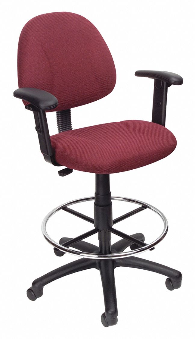 Drafting Chair 47 1/2 in H Black