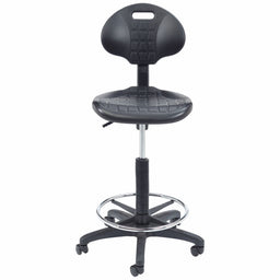 Drafting Chair 48 in H Black