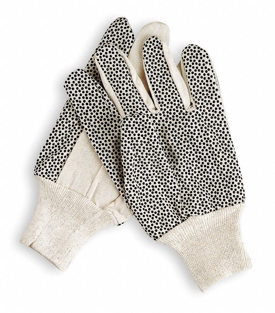 D1411 Canvas Gloves White S PR