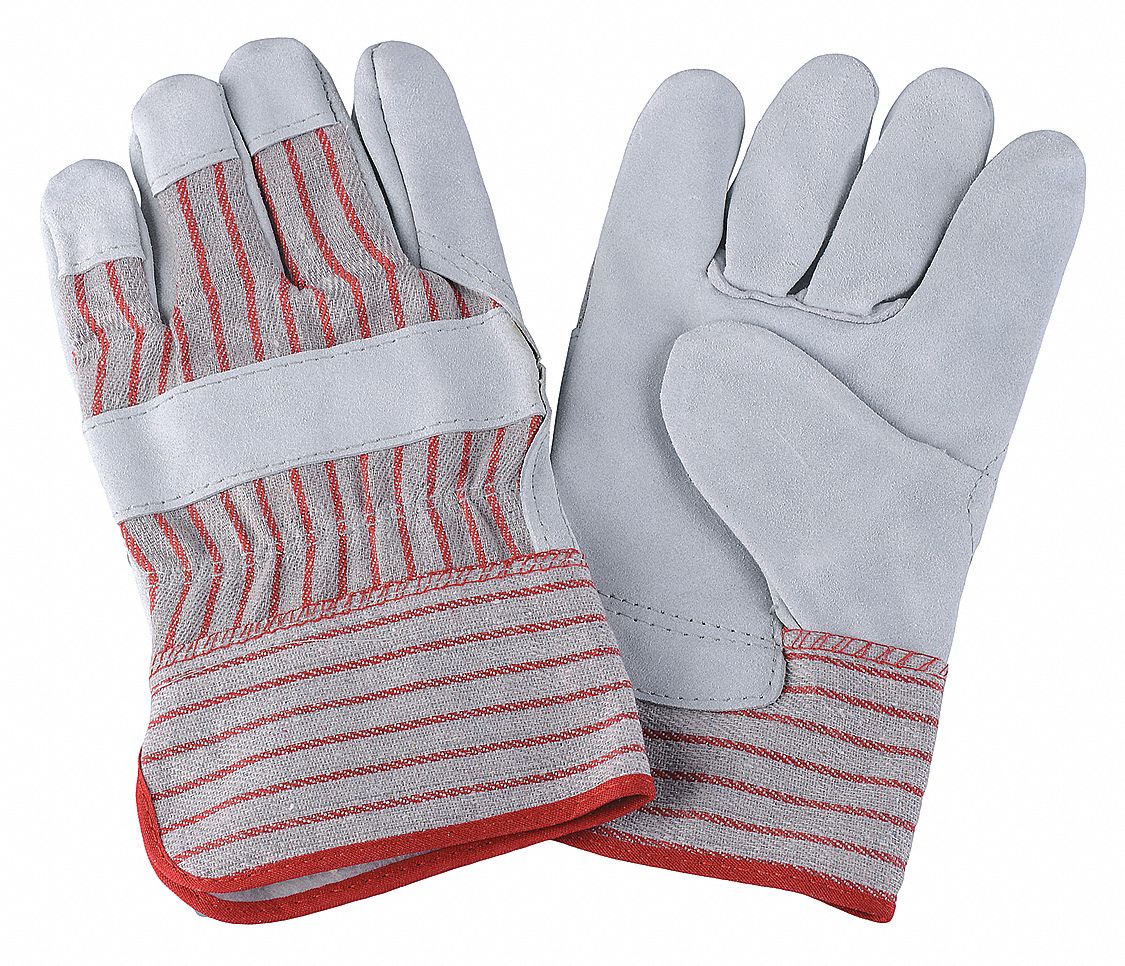 D1565 Leather Gloves Red/White S PR