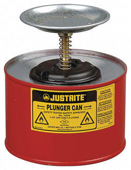 Plunger Can 1/2 gal Galvanized Steel