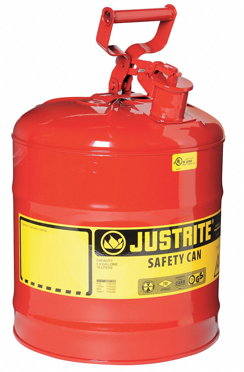 Type I Safety Can 5 gal Red 16-7/8In H