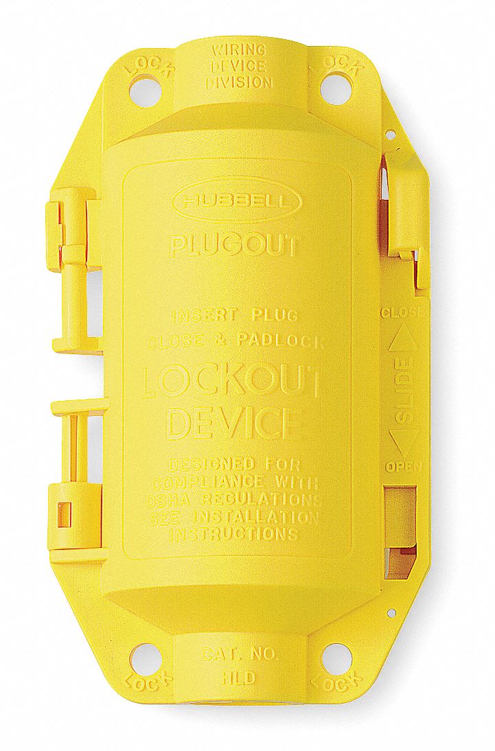Plug Lockout Yellow 3/8In Shackle Dia.