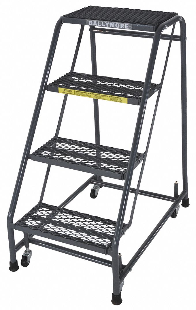 Rolling Ladder Steel 38 In.H