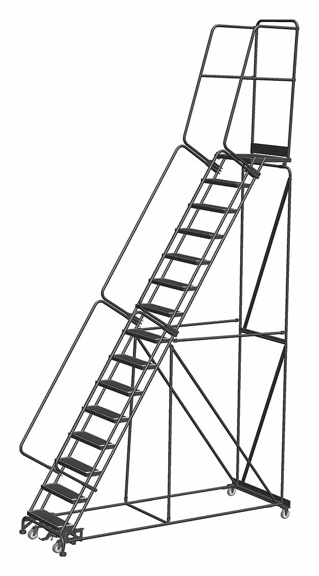 Rolling Ladder Abrasive Mat Step Tread