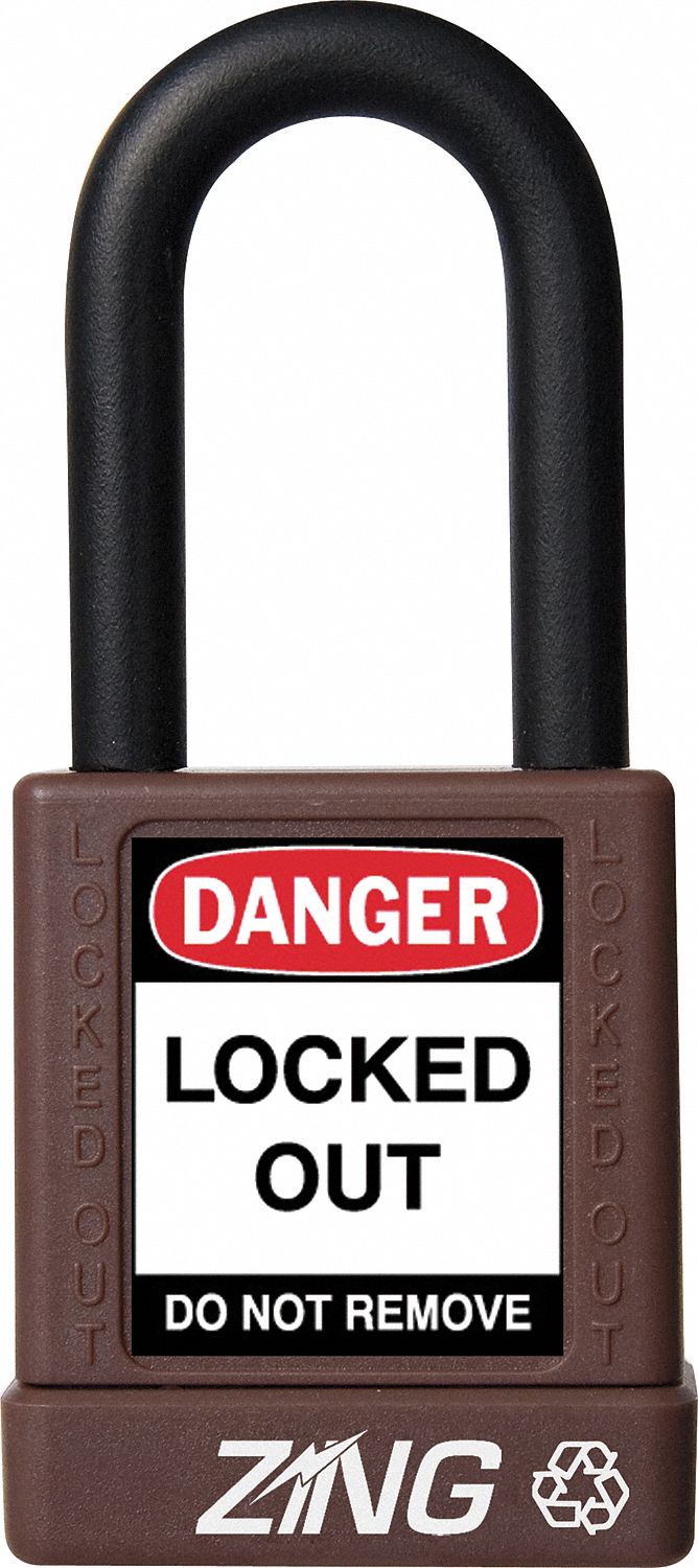 K7489 Lockout Padlock KA Brown 1-3/4 H