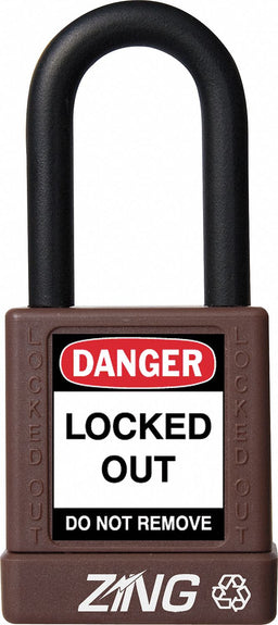 K7489 Lockout Padlock KA Brown 1-3/4 H