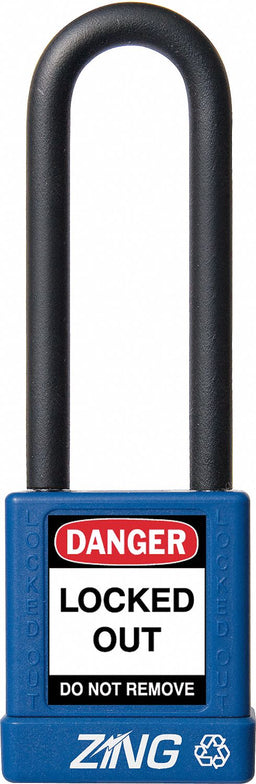 Lockout Padlock KA Blue 1-3/4 H