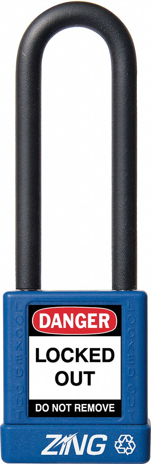 Lockout Padlock KA Blue 1-3/4 H