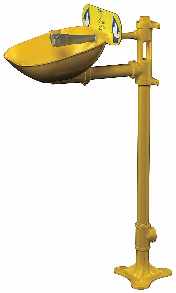 Eyewash Station Pedestal Plastic 15-1/2W
