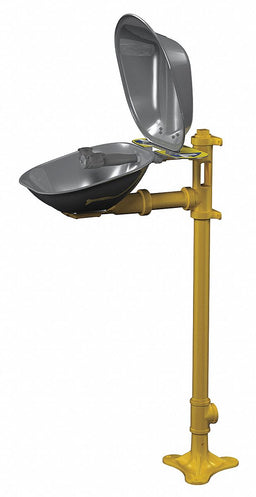 Eyewash Station w/Cover Ped SS 15-1/2 W