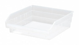 Shelf Bin Clear Polypropylene 4 in