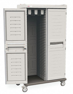 CatheterCab Taupe Polymr Mobile 0Shelves