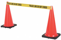Barrier Tape Clip White PK5
