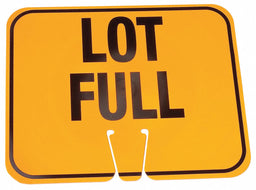 Traffic Cone Sign Org/Blk Lot Full