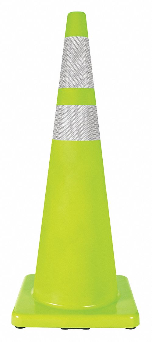 Traffic Cone 36 In.Fluorescent Lime