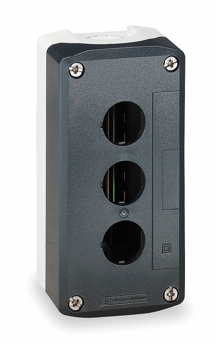 PushButtonEnclosure 22mm 3Holes Plastic