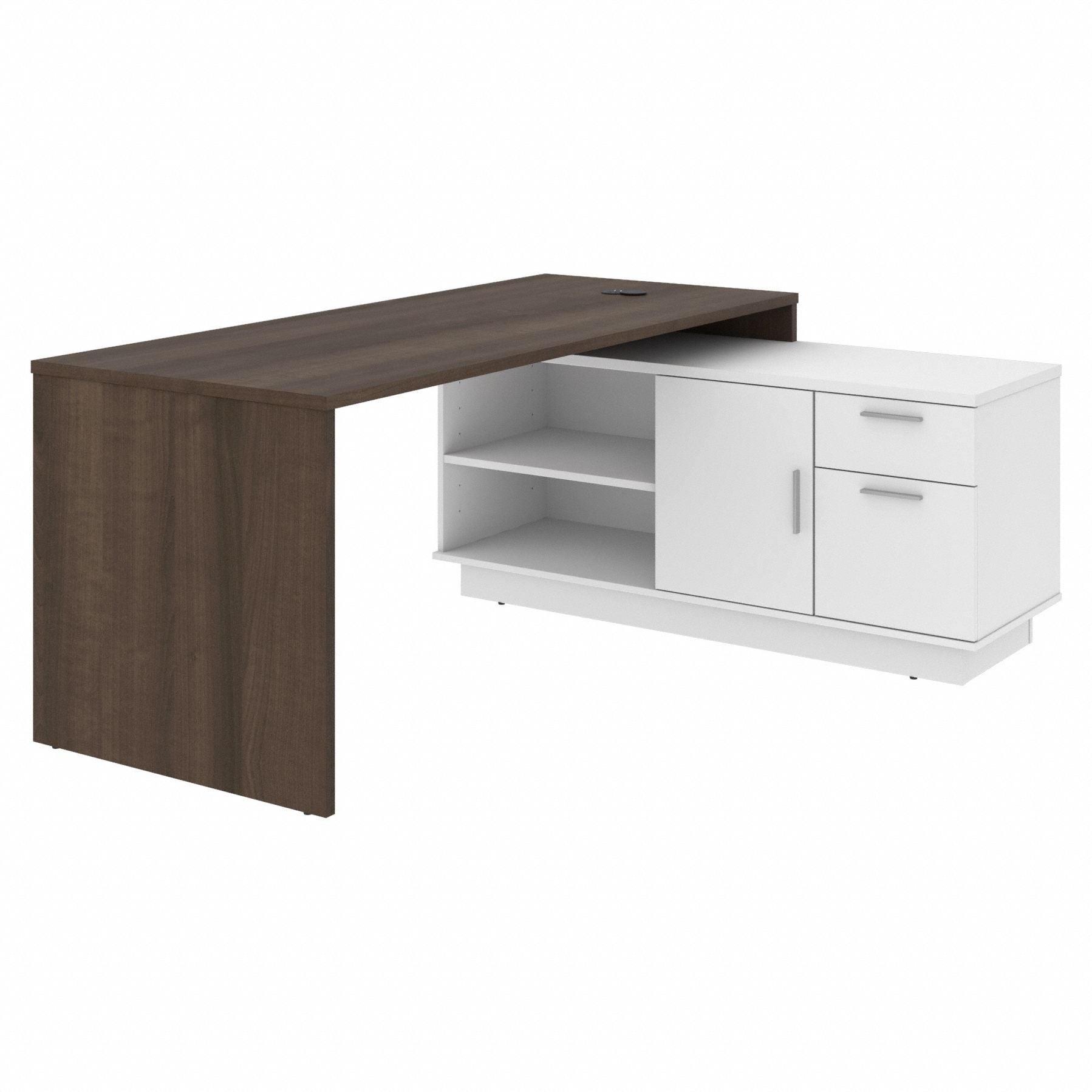 L-Shaped Desk 29.7 in H Antigua/White