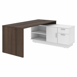 L-Shaped Desk 29.7 in H Antigua/White