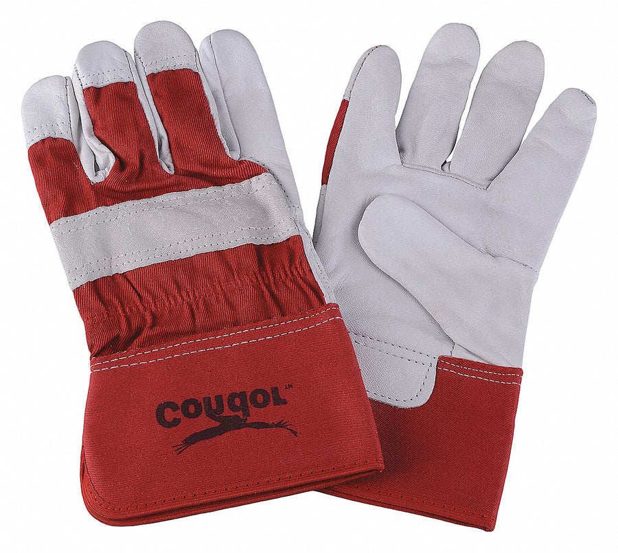 D1577 Leather Gloves Red/White L PR