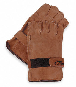 D1578 Leather Gloves Brown M PR
