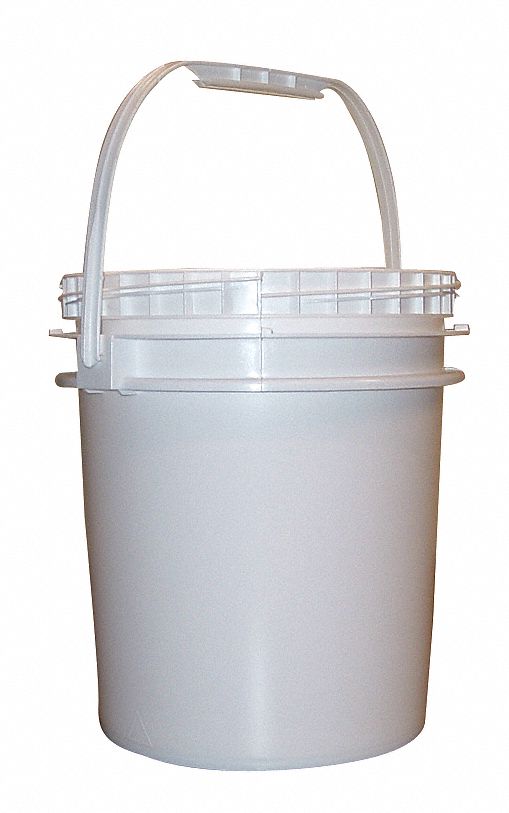 Pail Polyethylene White Open Head