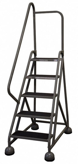 D5253 Rolling Ladder Hndrl Platfm 45 In H