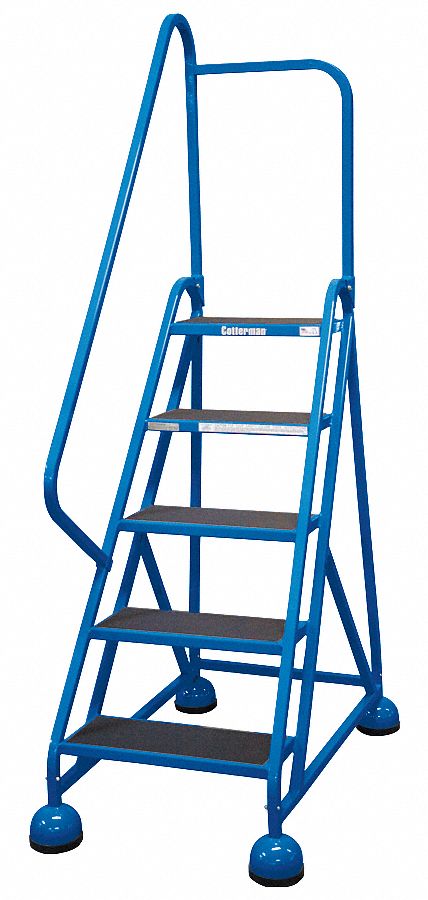 D5253 Rolling Ladder Hndrl Platfm 45 In H