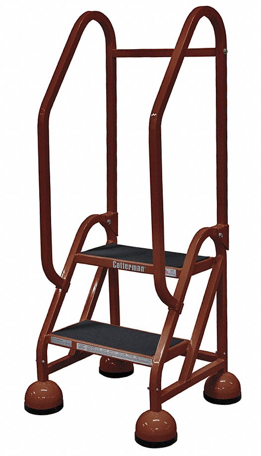 D5264 Rolling Ladder Hndrl Platfm 18 In H