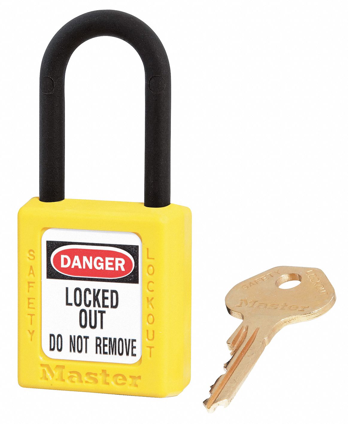 D5325 Lockout Padlock KA Yellow 1-3/4 H PK6