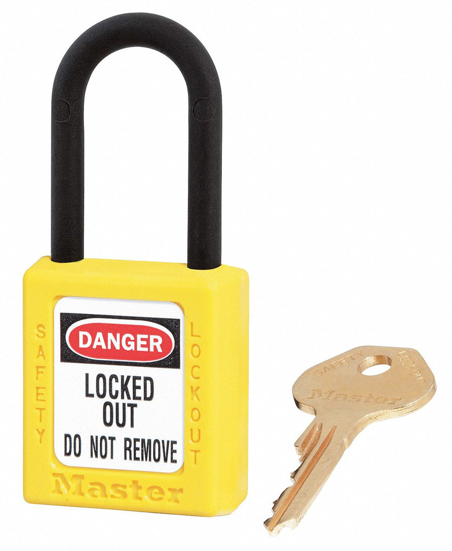 D5325 Lockout Padlock KA Yellow 1-3/4 H PK6