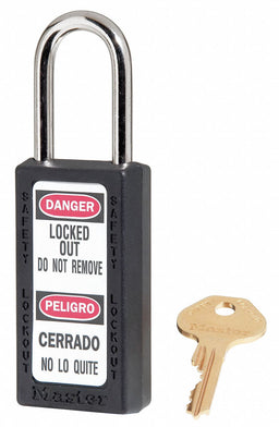 D5328 Lockout Padlock KA Black 3 H PK6